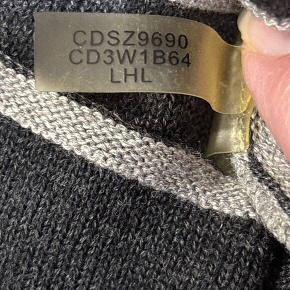 Calvin Klein Women's Ribbed Fit & Flare Sweater Dress Large Gray Classic Career - Picture 14 of 15